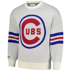 Chicago Cubs Retro Pullover Sweater Cream | Mitchell & Ness