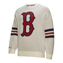 Boston Red Sox Retro Pullover Sweater Cream | Mitchell & Ness