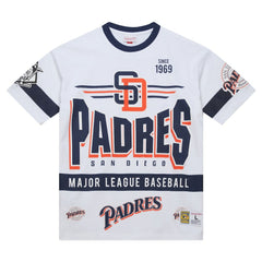 San Diego Padres Cooperstown Collection Team Origins Premium T-Shirt White | Mitchell & Ness