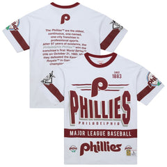 Philadelphia Phillies Cooperstown Collection Team Origins Premium T-Shirt White | Mitchell & Ness