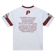 Philadelphia Phillies Cooperstown Collection Team Origins Premium T-Shirt White | Mitchell & Ness