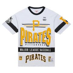 Pittsburgh Pirates Cooperstown Collection Team Origins Premium T-Shirt White | Mitchell & Ness
