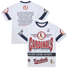 St. Louis Cardinals Cooperstown Collection Team Origins Premium T-Shirt White | Mitchell & Ness