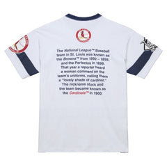 St. Louis Cardinals Cooperstown Collection Team Origins Premium T-Shirt White | Mitchell & Ness