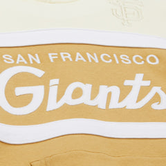 San Francisco Giants Head Coach Pullover Hoodie Tan/Cream | Mitchell & Ness