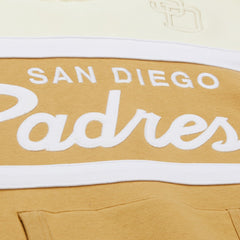 San Diego Padres Head Coach Pullover Hoodie Tan/Cream | Mitchell & Ness