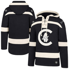 Chicago Cubs Superior Lacer Pullover Hoodie Navy | 47 brand