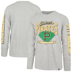 Pittsburgh Pirates Fair Ball Franklin Long Sleeve T-Shirt Gray | 47 brand