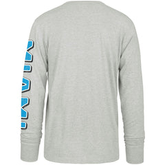 Miami Marlins Fair Ball Franklin Long Sleeve T-Shirt Gray | 47 brand