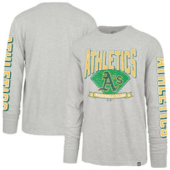 Athletics Fair Ball Franklin Long Sleeve T-Shirt Gray | 47 brand