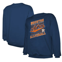 Houston Astros Stitches Lightweight Crew Sweatshirt Navy