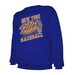 New York Mets Stitches Lightweight Crew Sweatshirt Royal