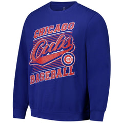 Chicago Cubs Stitches Lightweight Crew Sweatshirt Royal