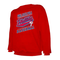 Philadelphia Phillies Stitches Lightweight Crew Sweatshirt Red
