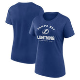 Tampa Bay Lightning Logo Athletic Women's Unrivaled T-Shirt Blue