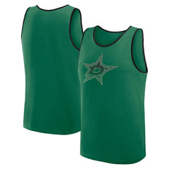 Dallas Stars Logo Athletic Unmatched Success Tank Top Kelly Green