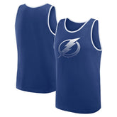 Tampa Bay Lightning Logo Athletic Unmatched Success Tank Top Blue