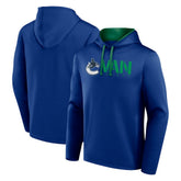 Vancouver Canucks Logo Athletic Head Start Pullover Hoodie Blue