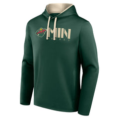 Minnesota Wild Logo Athletic Head Start Pullover Hoodie Green