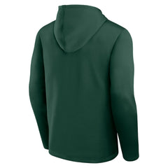 Minnesota Wild Logo Athletic Head Start Pullover Hoodie Green