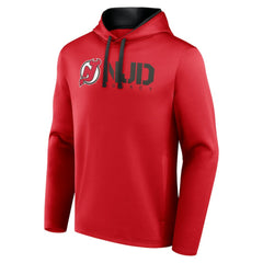 New Jersey Devils Logo Athletic Head Start Pullover Hoodie Red