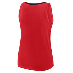 New Jersey Devils Logo Athletic Women's Stellar Win V-Neck Tank Top Red