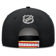 Calgary Flames Fanatics 2025 NHL Draft Authentic Pro On-Stage Podium A-Frame Adjustable Hat Black