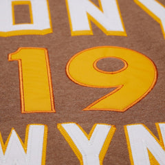 Tony Gwynn San Diego Padres Legends Collection Vintage Logo Name & Number Fleece Pullover Sweatshirt Brown | Mitchell & Ness