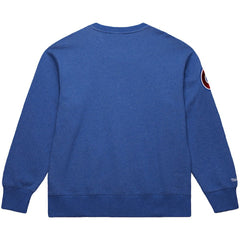 Hank Aaron Atlanta Braves Legends Collection Vintage Logo Fleece Name & Number Pullover Sweatshirt Royal | Mitchell & Ness