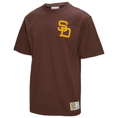 Tony Gwynn San Diego Padres Legends Collection Vintage Logo T-Shirt Brown | Mitchell & Ness