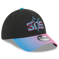 Miami Marlins 2025 City Connect 39THIRTY Flex Hat Black/Pink | New Era