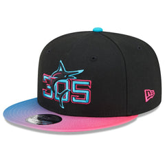 Miami Marlins 2025 City Connect 9FIFTY Snapback Hat Black/Pink | New Era