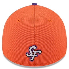 San Francisco Giants 2025 City Connect Batting Practice 39THIRTY Flex Hat Orange/Purple | New Era
