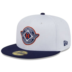 Houston Astros 2025 City Connect Batting Practice 59FIFTY Fitted Hat White/Navy | New Era