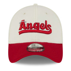 Los Angeles Angels City Connect Batting Practice 39THIRTY Flex Hat Cream/Red | New Era