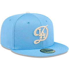 Los Angeles Dodgers City Connect Batting Practice 59FIFTY Fitted Hat Light Blue | New Era