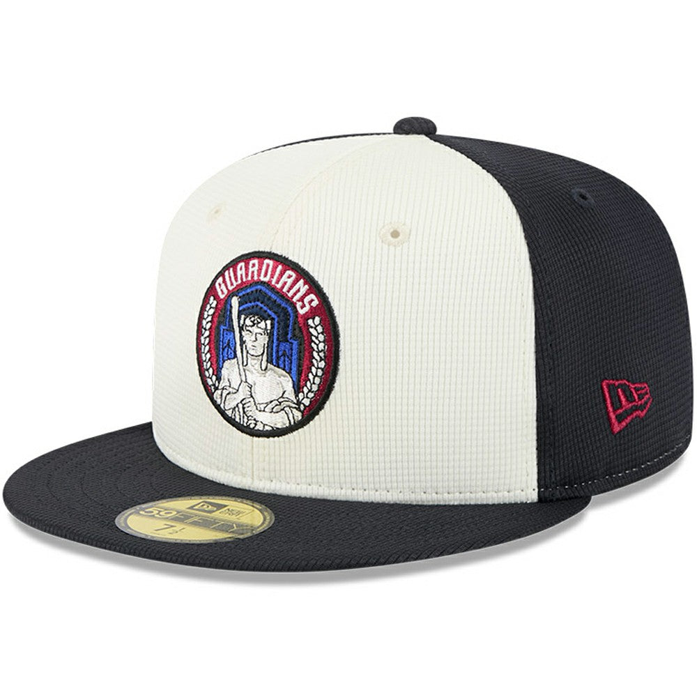 Cleveland Guardians City Connect Batting Practice 59FIFTY Fitted Hat Navy/White | New Era