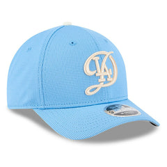 Los Angeles Dodgers City Connect Batting Practice 9FORTY M-Crown Adjustable Hat Light Blue | New Era