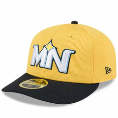 Minnesota Twins City Connect Batting Practice Low Profile 59FIFTY Fitted Hat Yellow/Black | New Era