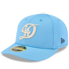 Los Angeles Dodgers City Connect Batting Practice Low Profile 59FIFTY Fitted Hat Light Blue | New Era
