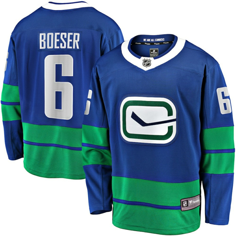 Brock Boeser Vancouver Canucks Fanatics Breakaway Jersey Blue