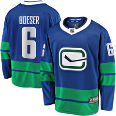 Brock Boeser Vancouver Canucks Fanatics Breakaway Jersey Blue