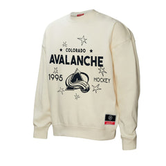 Colorado Avalanche Mitchell & Ness Women's Logo 3.0 Pullover Sweatshirt Cream