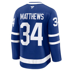 Auston Matthews Toronto Maple Leafs Fanatics Captain Patch Home Premium Jersey Blue