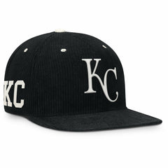 Kansas City Royals Pro Corduroy Structured Snapback Hat Black | Nike