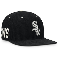 Chicago White Sox Pro Corduroy Structured Snapback Hat Black | Nike