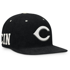 Cincinnati Reds Pro Corduroy Structured Snapback Hat Black | Nike