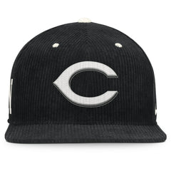 Cincinnati Reds Pro Corduroy Structured Snapback Hat Black | Nike