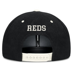 Cincinnati Reds Pro Corduroy Structured Snapback Hat Black | Nike