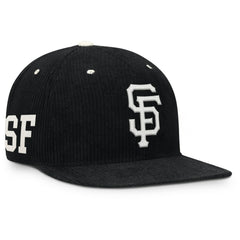 San Francisco Giants Pro Corduroy Structured Snapback Hat Black | Nike